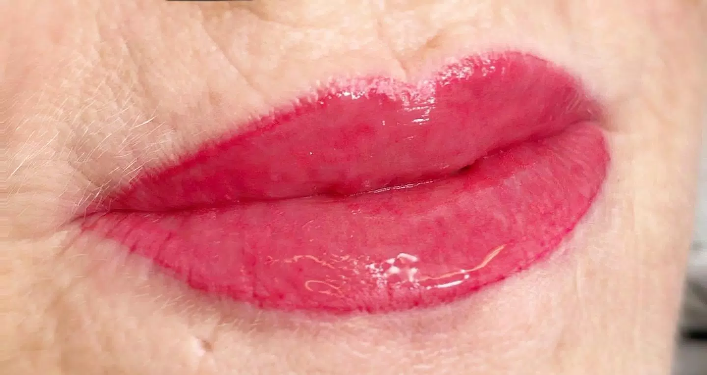 #schülerarbeit 

Lippen Pigmentierung 
#pmu#powderlips#lippen#pmuschulung #toplines #bremgarten