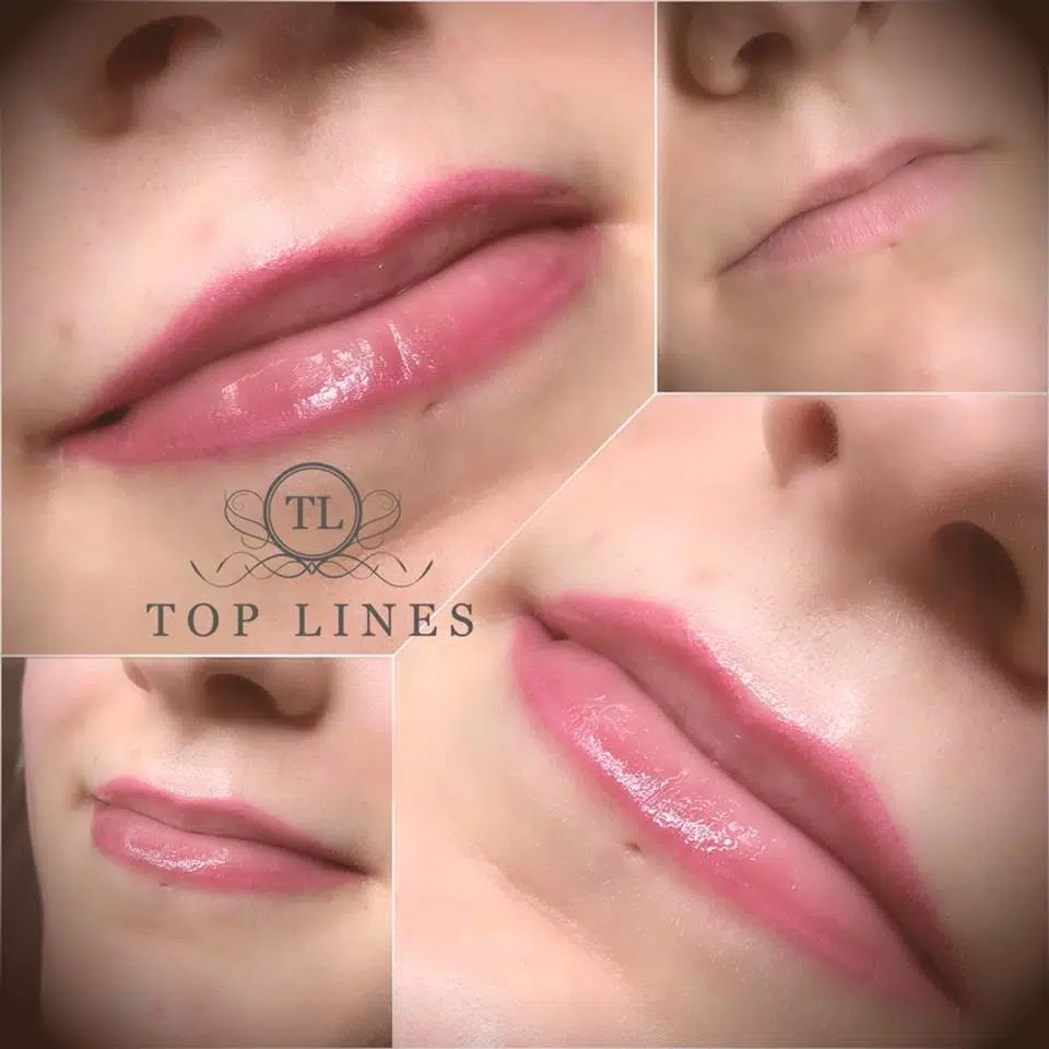 Lippen Konturen mit Soft Schattierung